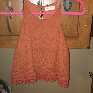 Burnt orange cropped top